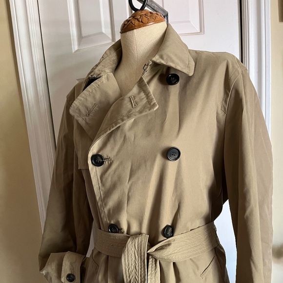 Banana Republic Brown Water Resistant Trench-coat Size M - Picture 2 of 4